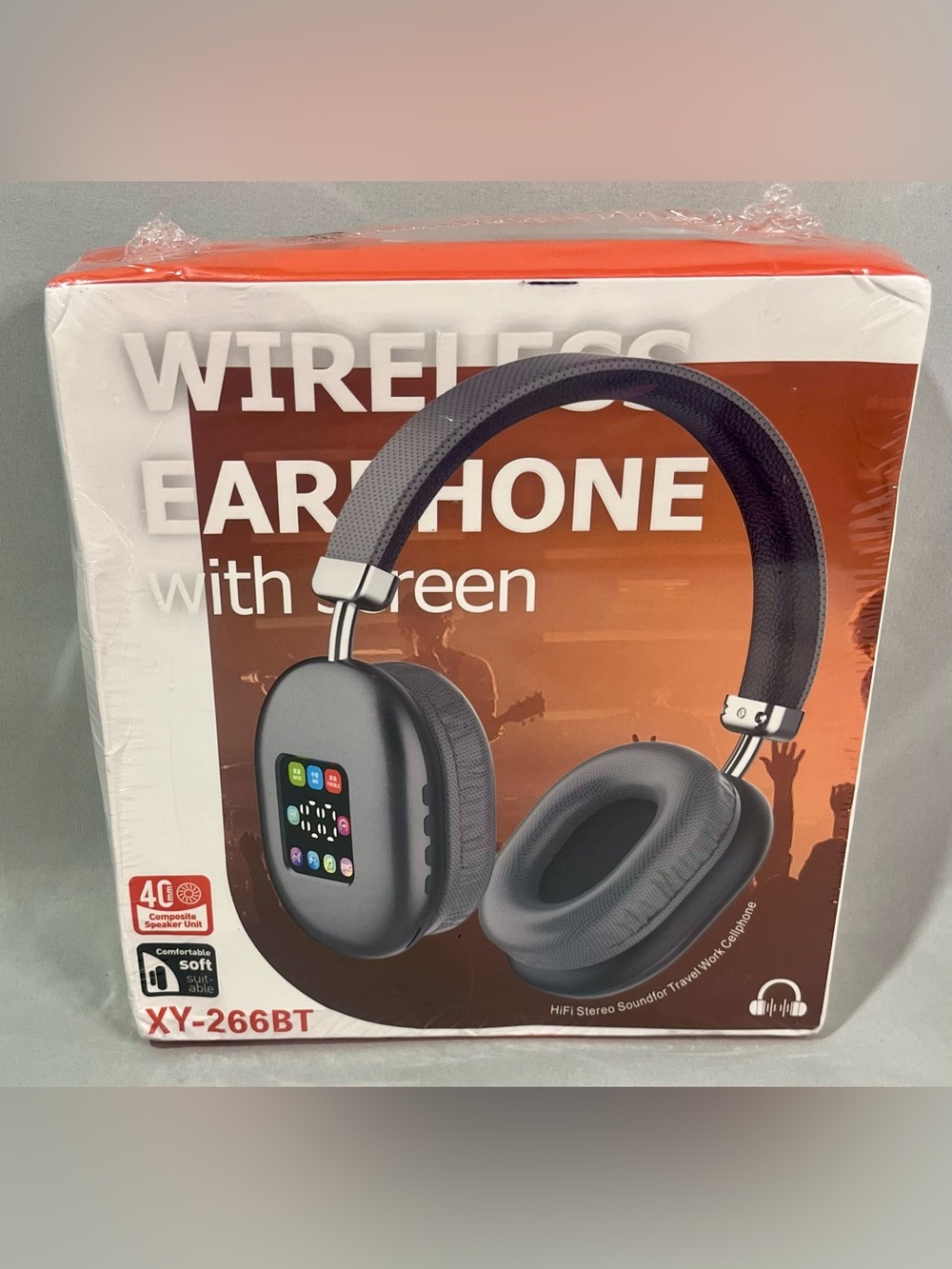 Wireless Headphones — Black Over-Ear Bluetooth Headset